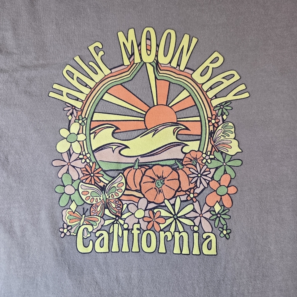 Halfmoon Bay California Short Women's Oversized Medium In Purple And Pink